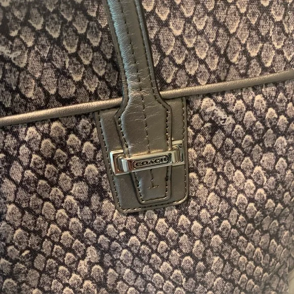 NWOT! $398 Coach Carryall Taylor Snake Print Leather Tote Satchel F26034 - 2013 - Picture 2 of 16